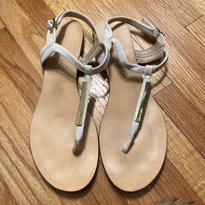 Calvin Klien White leather sandals, size